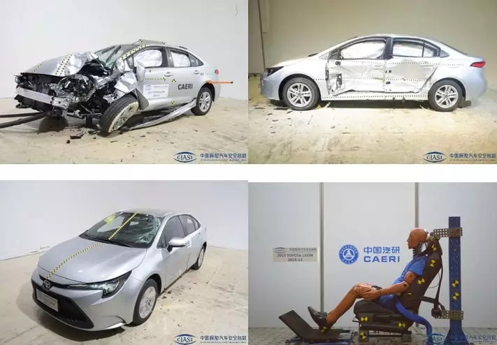 日系车真实碰撞安全性,16款丰田雷凌碰撞测试