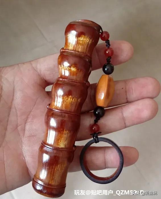 实心竹手把件怎么盘养,如何把竹子盘变色