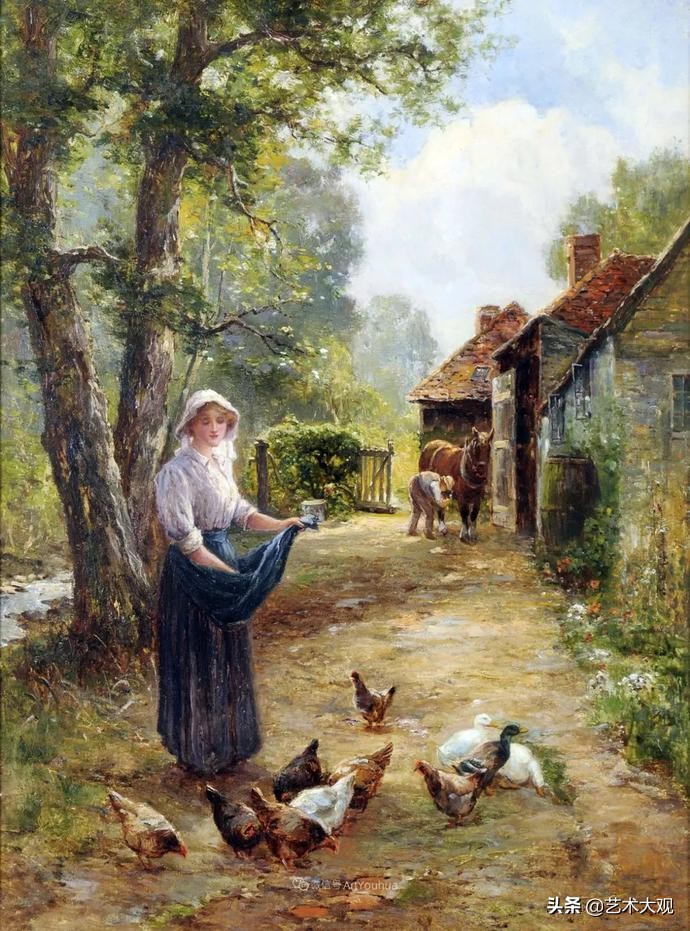 欧美顶级油画人物,近代油画艺术人物绘画