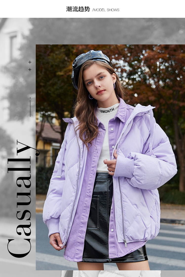 适合矮个子简单大方的羽绒服,小个子短款羽绒服女款爆款