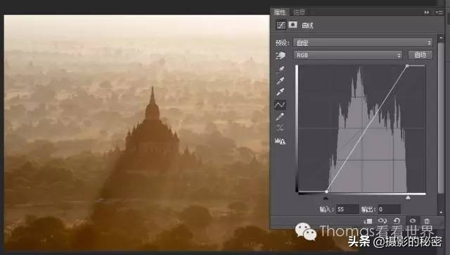ps曲线上的文字,ps怎么用曲线调整图片部分亮度