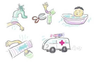 5岁女孩被大面积烫伤,7岁女童被开水烫伤了