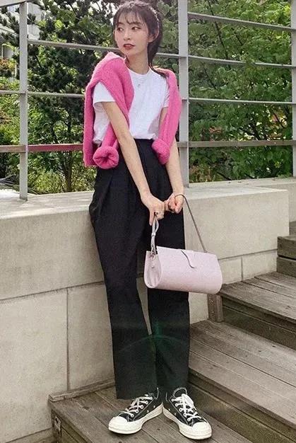 小个子韩国ins高级穿搭,小个子韩国时尚穿搭学生