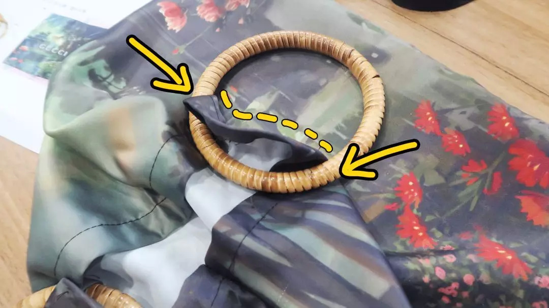 大牌包包手提袋改造教程,用买完东西的袋子改造时髦包包