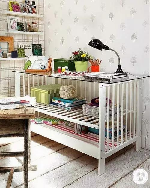 宝宝床中床闲置怎么改造,宝宝床改造收纳方法