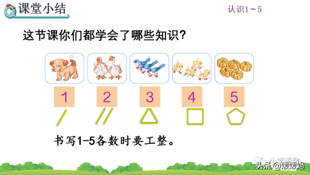 人教版小学数学1-5的认识教案,一年级数学11-20数的认识思维导图