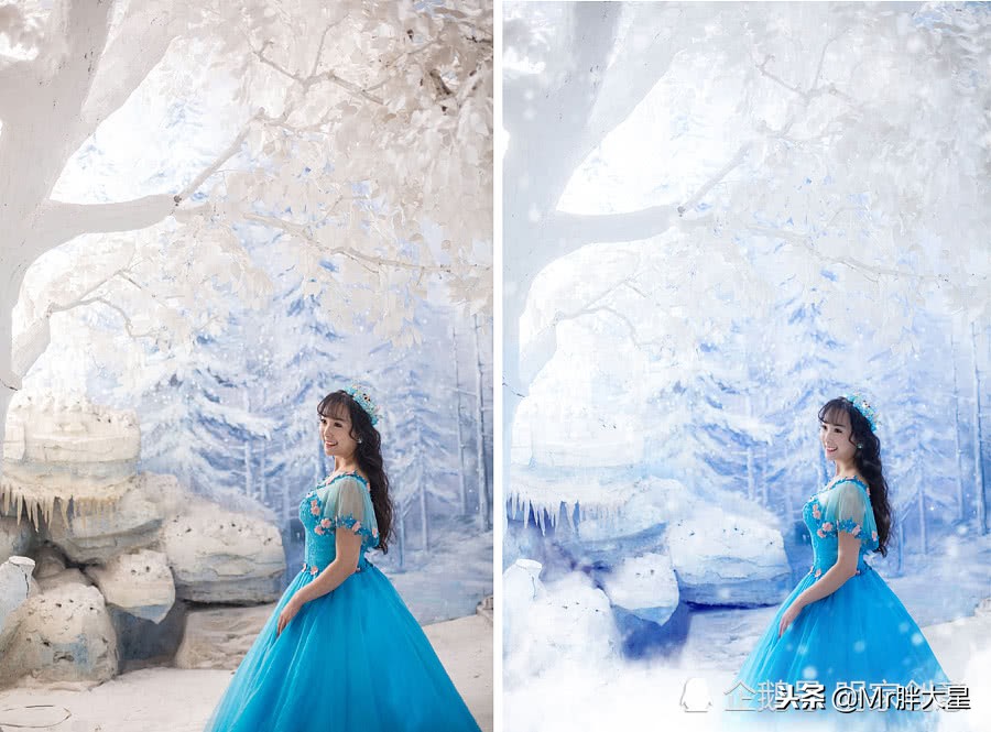 婚纱照胖子p图前后对比,婚纱照p的差别大吗