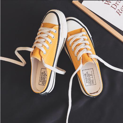 秋冬季平底小雏菊板鞋,小雏菊帆布鞋女韩版板鞋