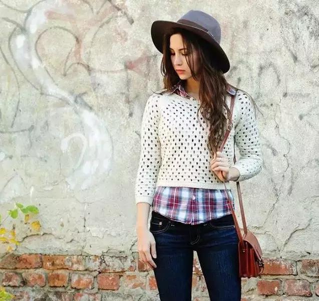 你穿衬衣的样子,理工直男格子衬衫