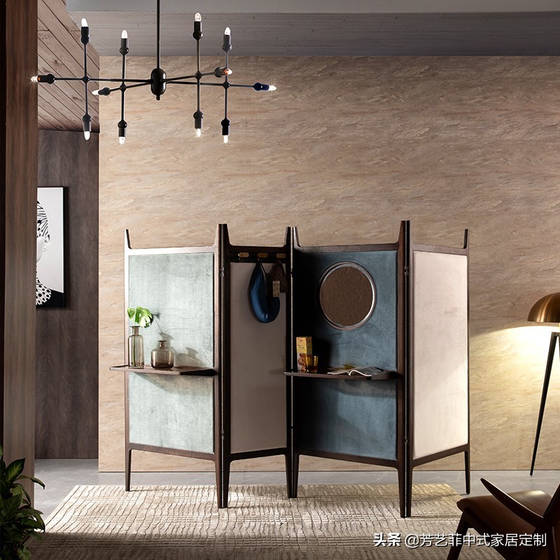 家居实木屏风,新中式实木屏风隔断