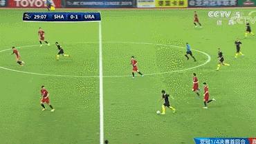 亚冠关键战再现罕见一幕,亚冠上港后卫不追球