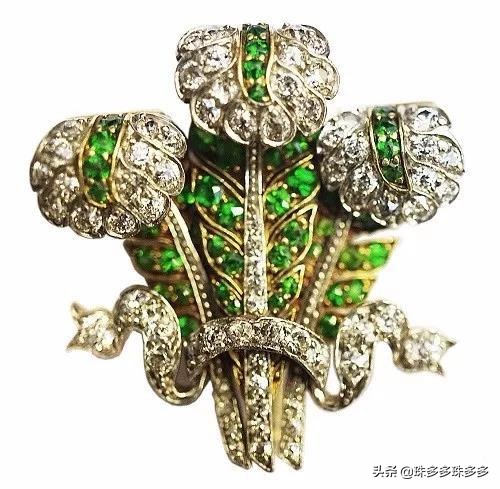 英国王室叶子胸针,威尔士胸针