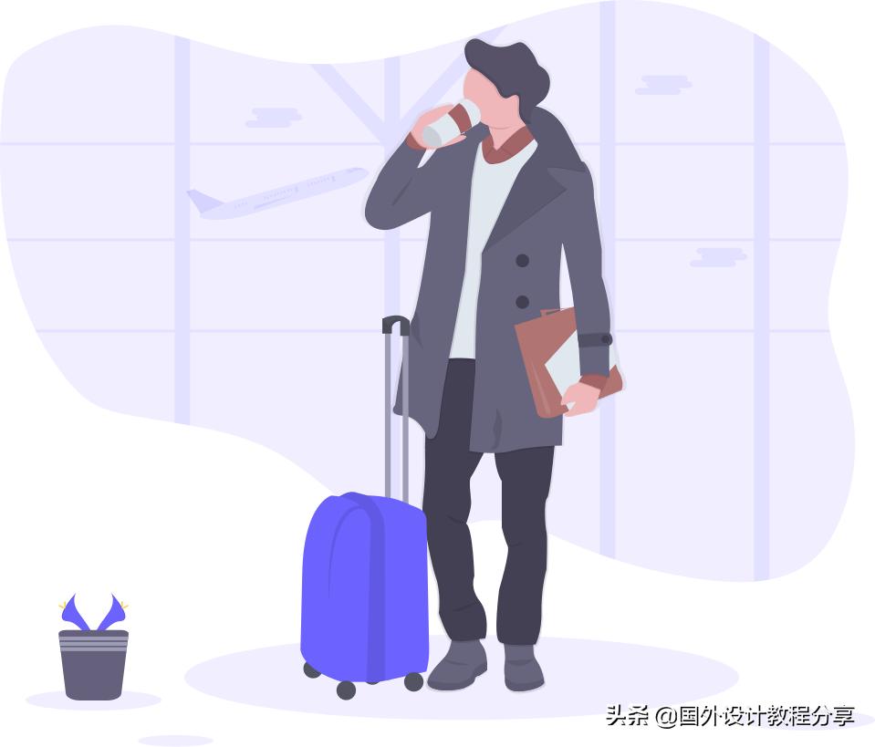 扁平矢量插画教程,矢量扁平插画怎么画