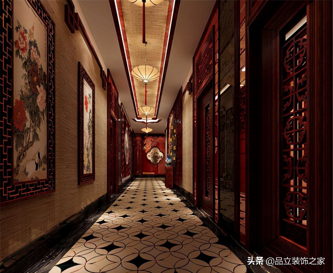 中式餐饮会所装修效果图,会所中式装修设计