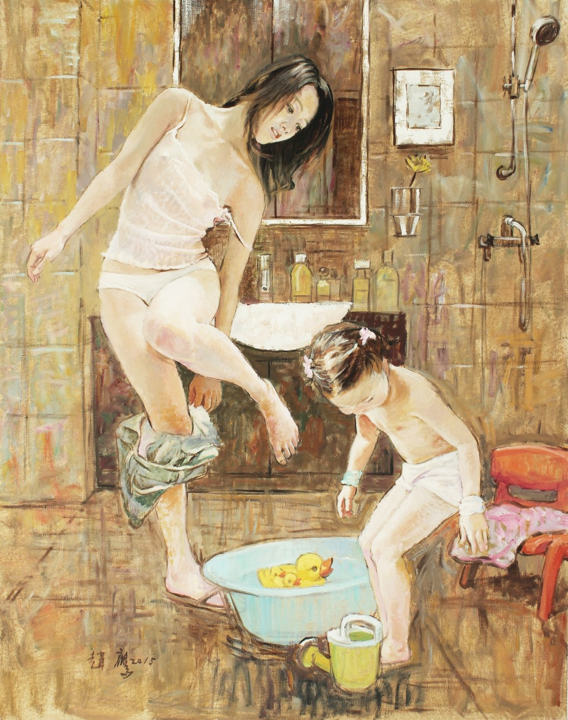 柠檬汁氤在水中　角落里美人如茵——画家赵鹰的写意油画