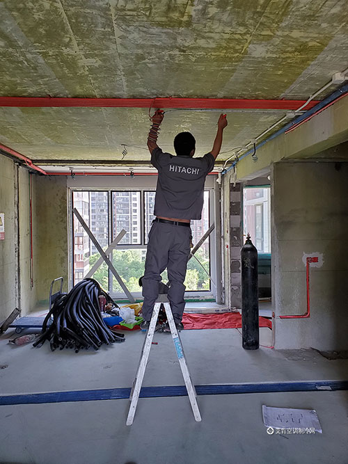 日立中央空调冷凝水管安装图片,日立中央空调精工安装培训考试题
