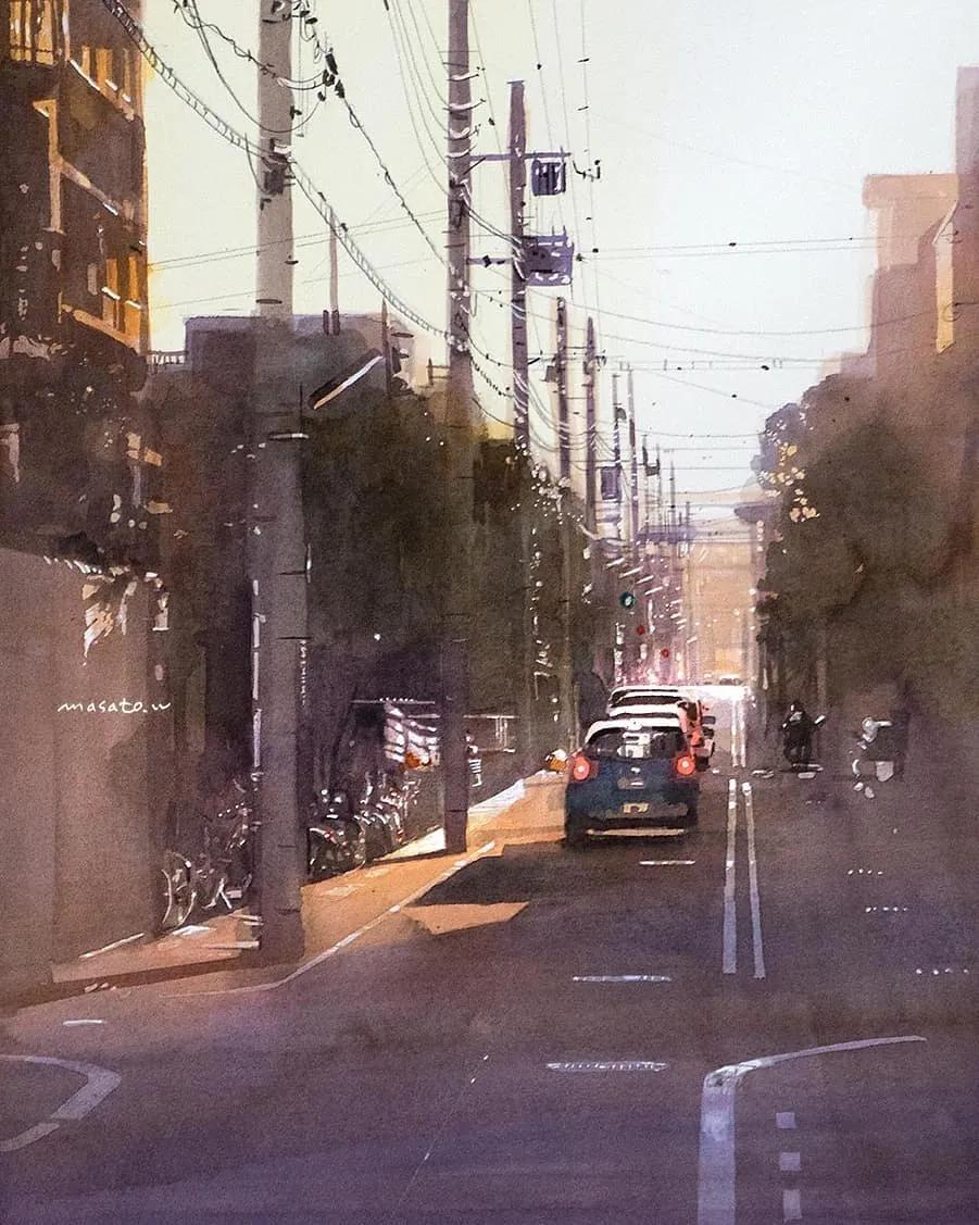 水彩大师笔下的花卉,简单唯美的水彩花卉