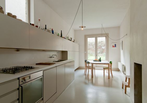 厨房吊柜和台面一样宽可以吗,厨房吊柜距离台面50公分的效果