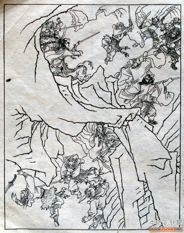 《西游记》之三打白骨精背景图,西游记三打白骨精文字版图文