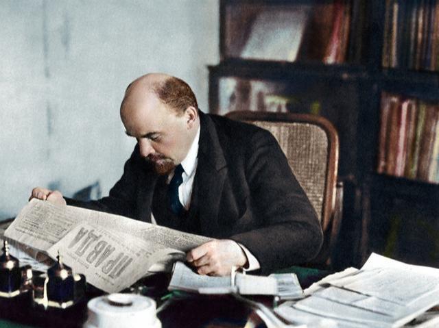 列宁画像和简介的图片,列宁150年老照片