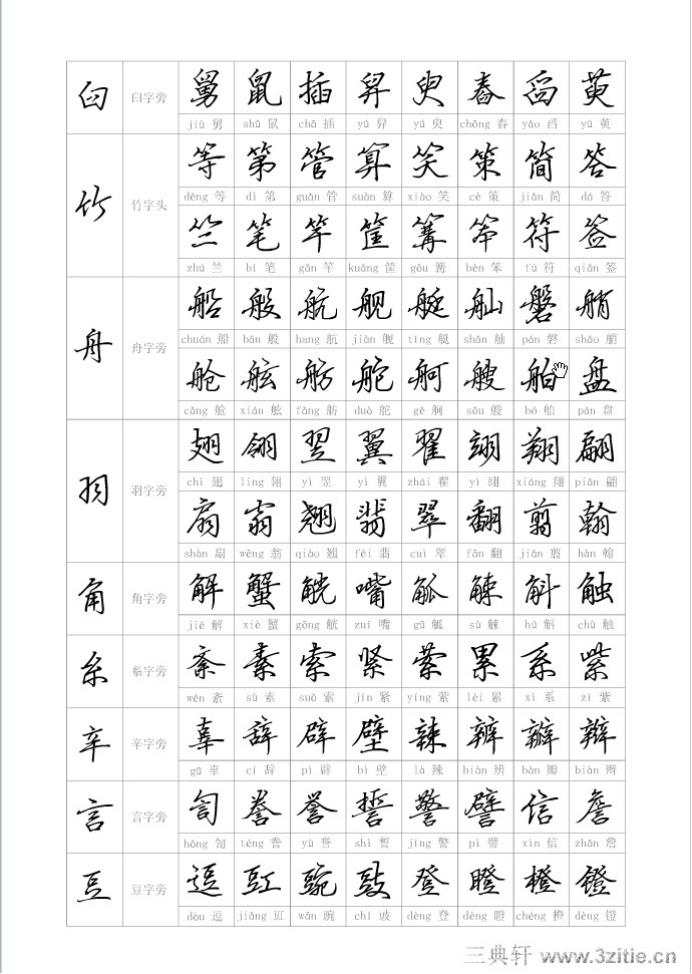 钢笔行书字帖买谁的好,钢笔行书字帖高手三十六技法