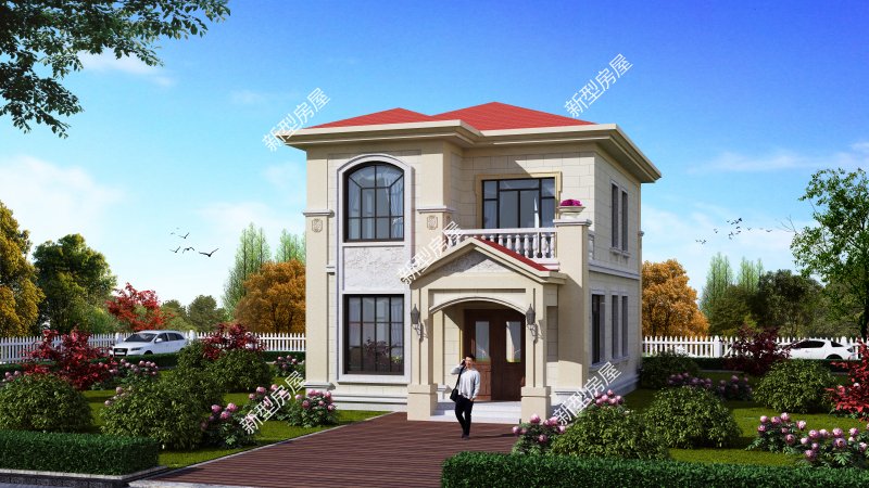 自建房欧式风格门头,农村住宅门头欧式