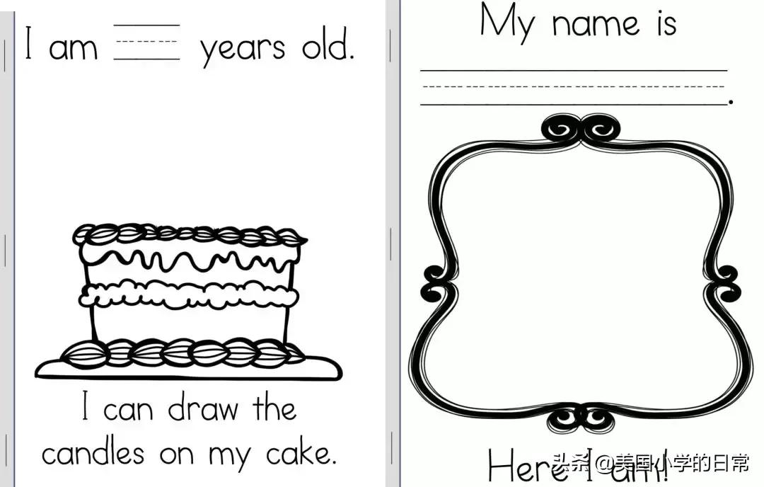 这份”写书”的感受，美国孩子从小就开始体验了