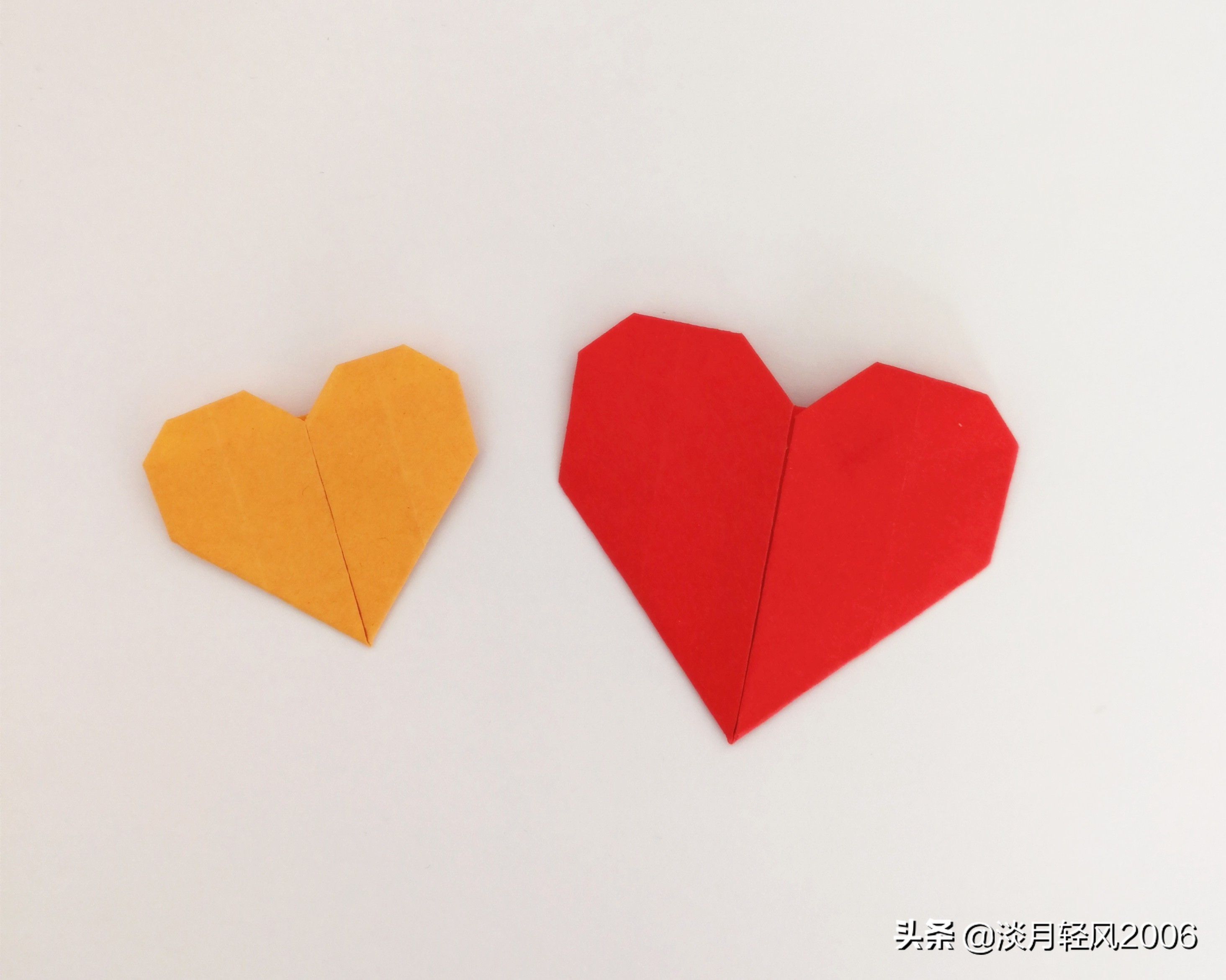 纸折爱心最简单方法儿童,幼儿手工纸折爱心