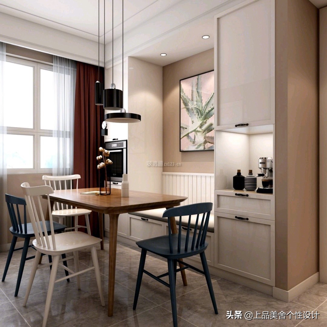 餐厅七字型卡座设计,高级感的餐厅卡座设计