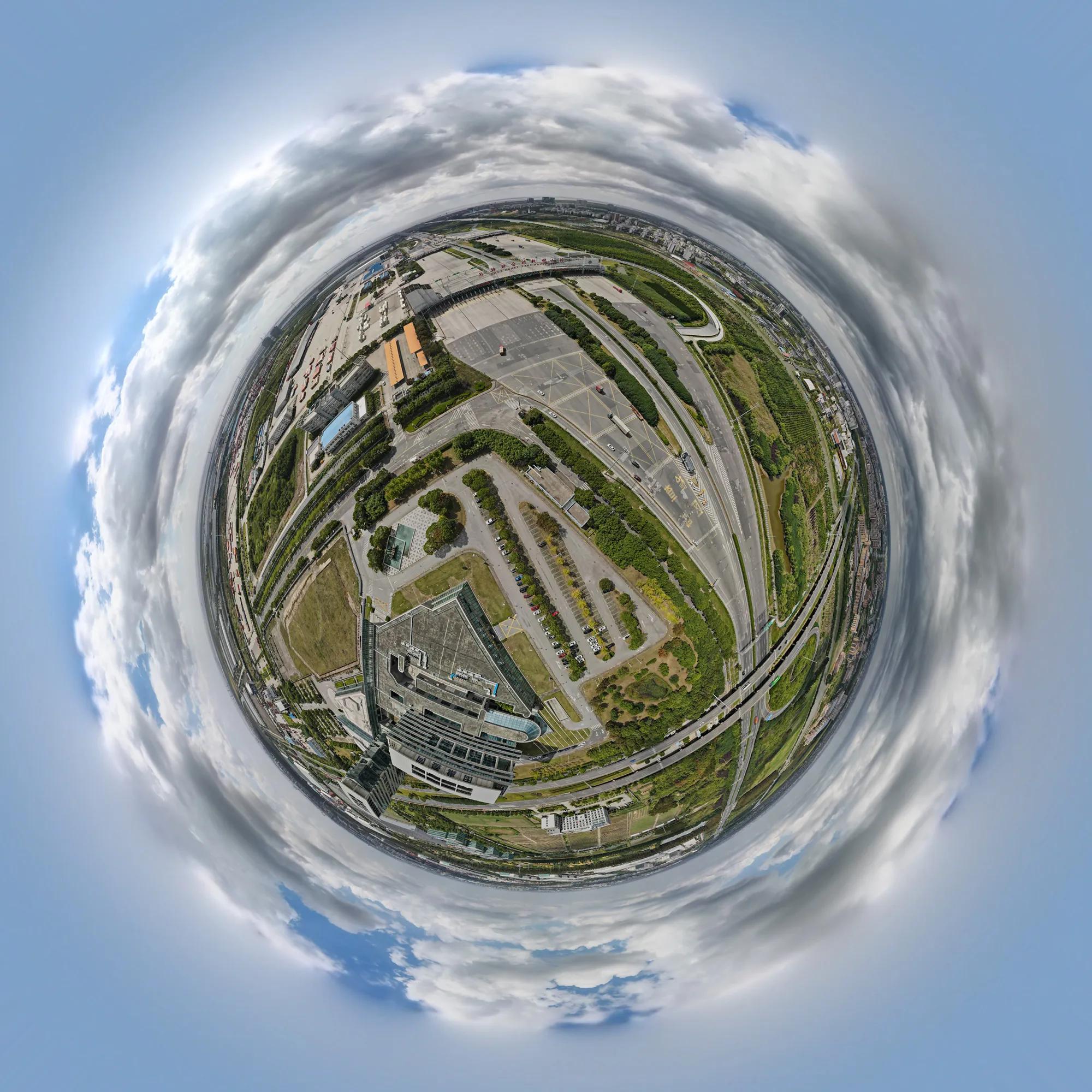 来一波惊艳的上海远郊标志性地标水晶全景图