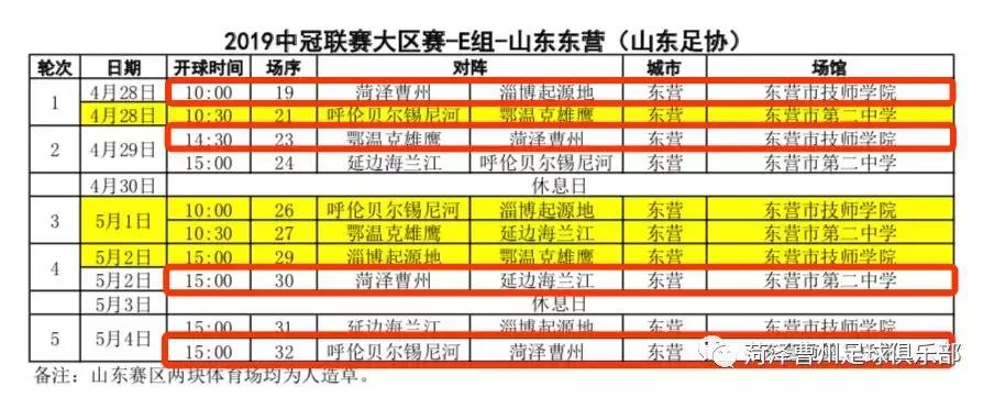 中冠联赛菏泽曹州,中冠联赛菏泽曹州比赛时间