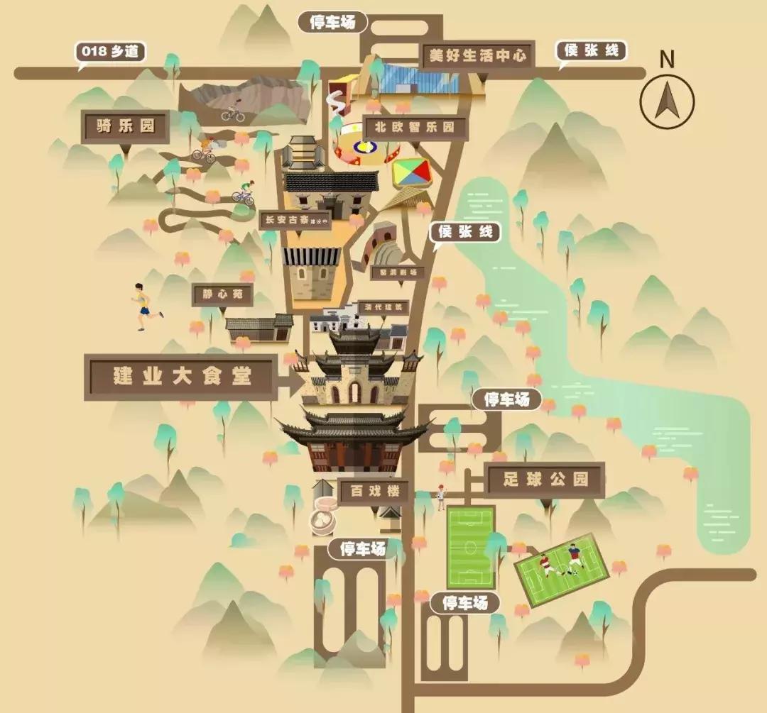 郑州新晋打卡地标,建业中原文化小镇之足球小镇规划