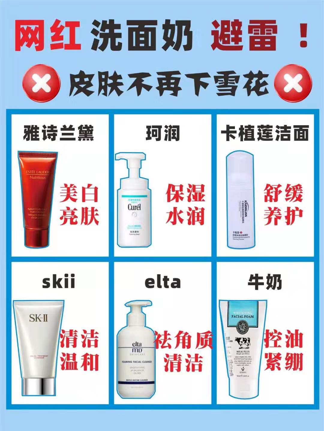 不吹不黑洗面奶,不爆痘的洗面奶推荐