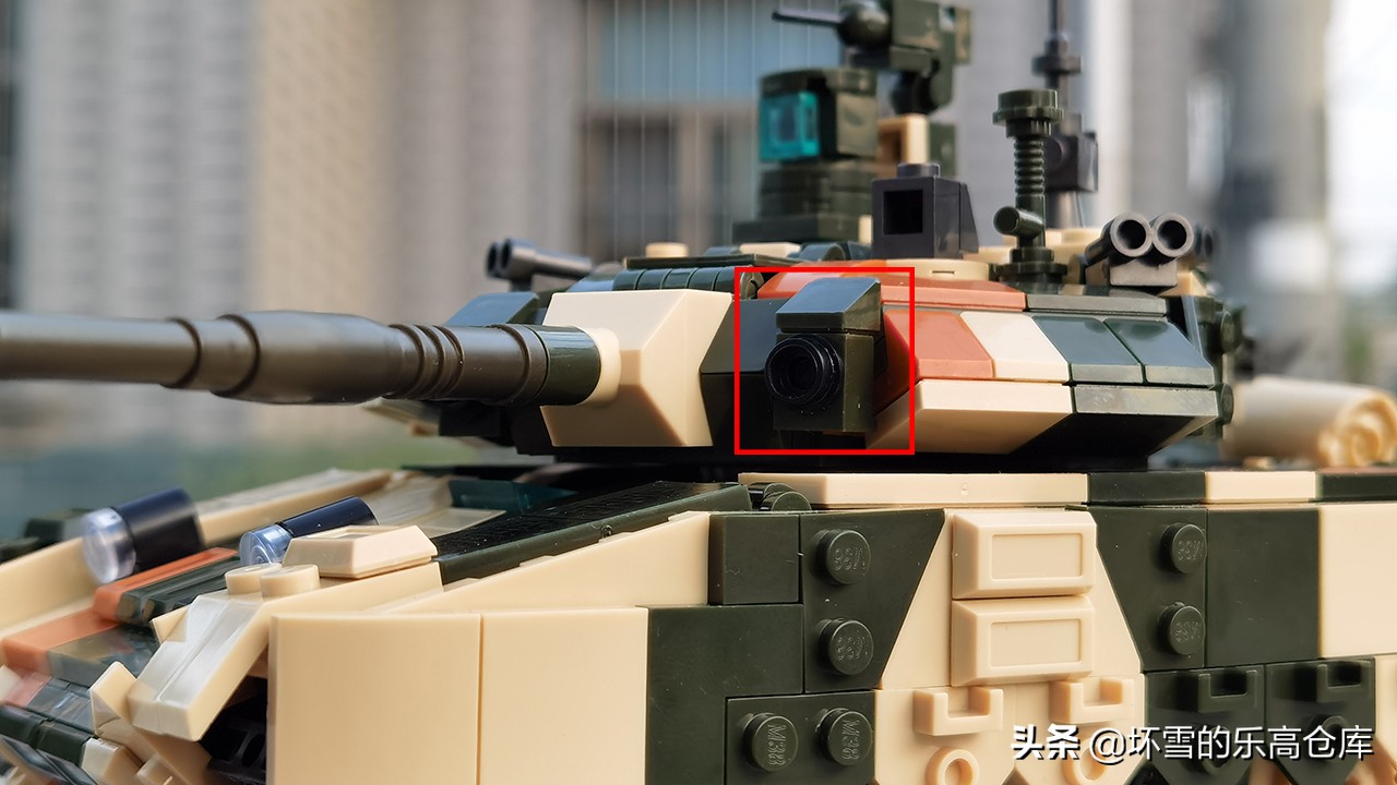 积木t90坦克带悬挂的,启蒙坦克积木虎式t90