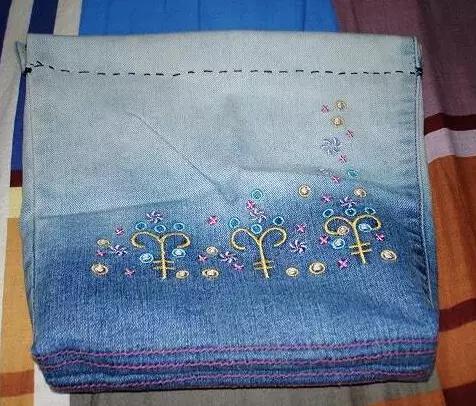 牛仔裤改包包做法大全简单,旧牛仔裤的超实用改造成品