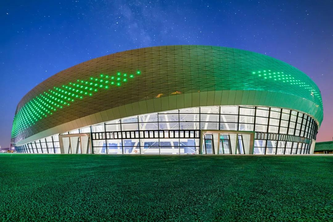 晋江市第二体育中心参观,晋江市第二体育馆全景