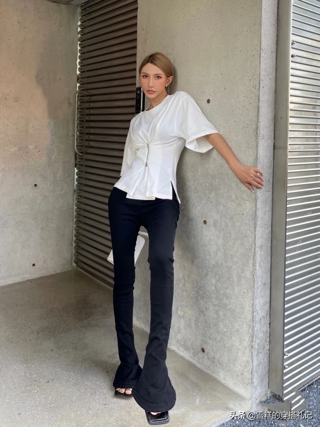 粗腿救星马蹄裤火了显瘦显腿长,马蹄修容裤中高腰显瘦