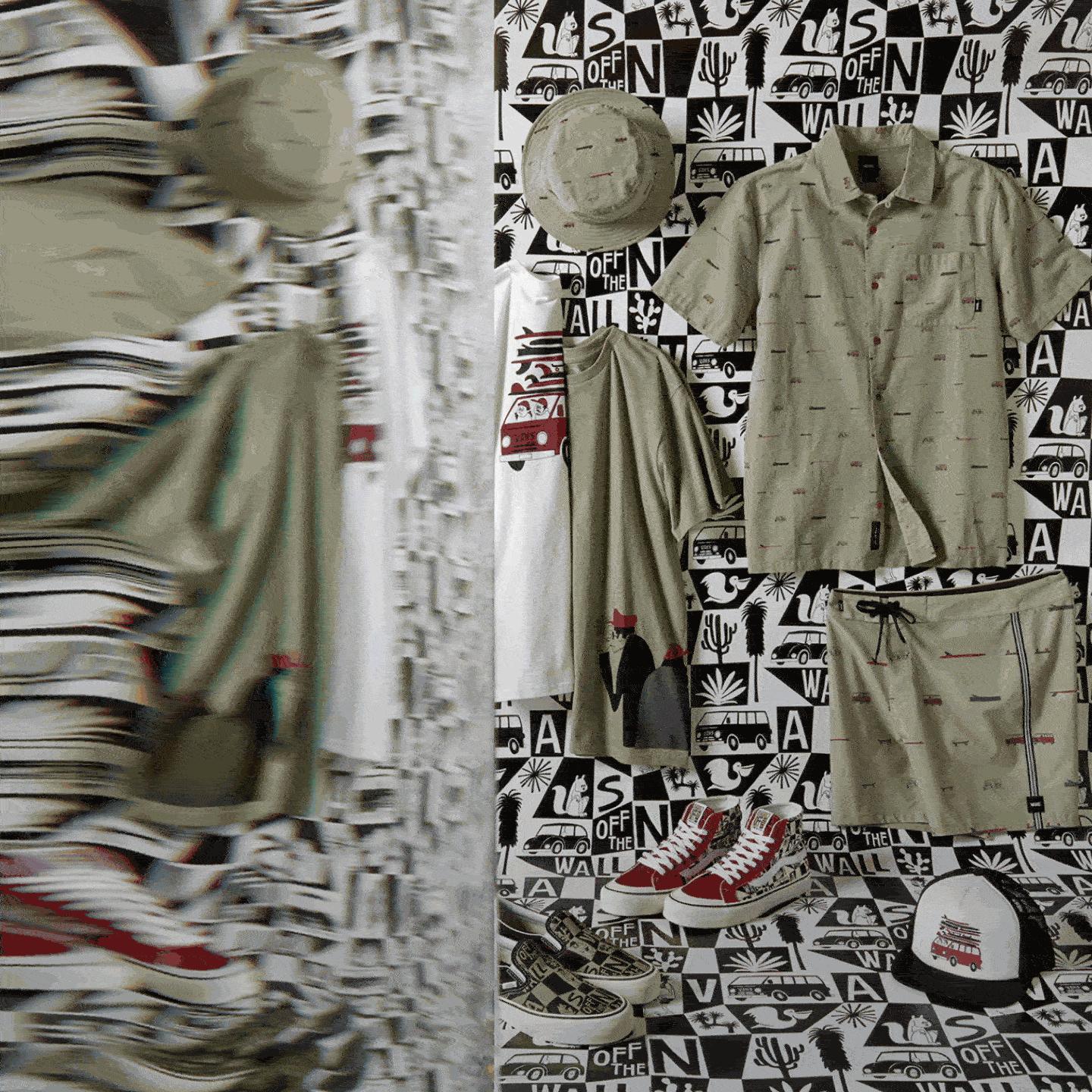 vansoffthewall绾㈠簳鐧借韩,娼祦鍝佺墝Vans