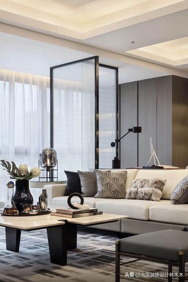 大连融创海逸长洲88平装修多钱,装修183平设计案例融创海逸长洲