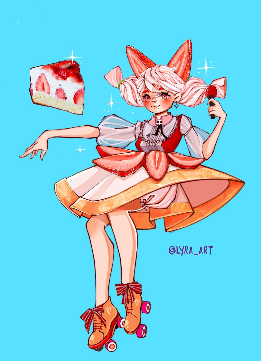 当最常见的小吃被二次元化后,一个个都变成了可爱的萌妹子