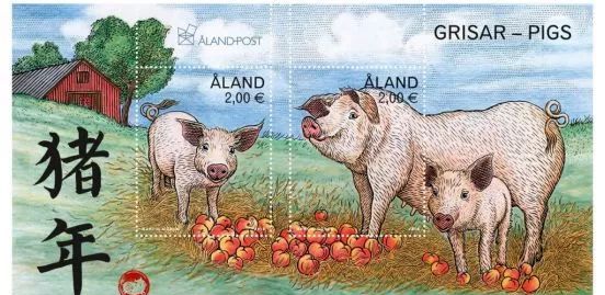 2019己亥年生肖邮票珍藏,猪年己亥年邮票