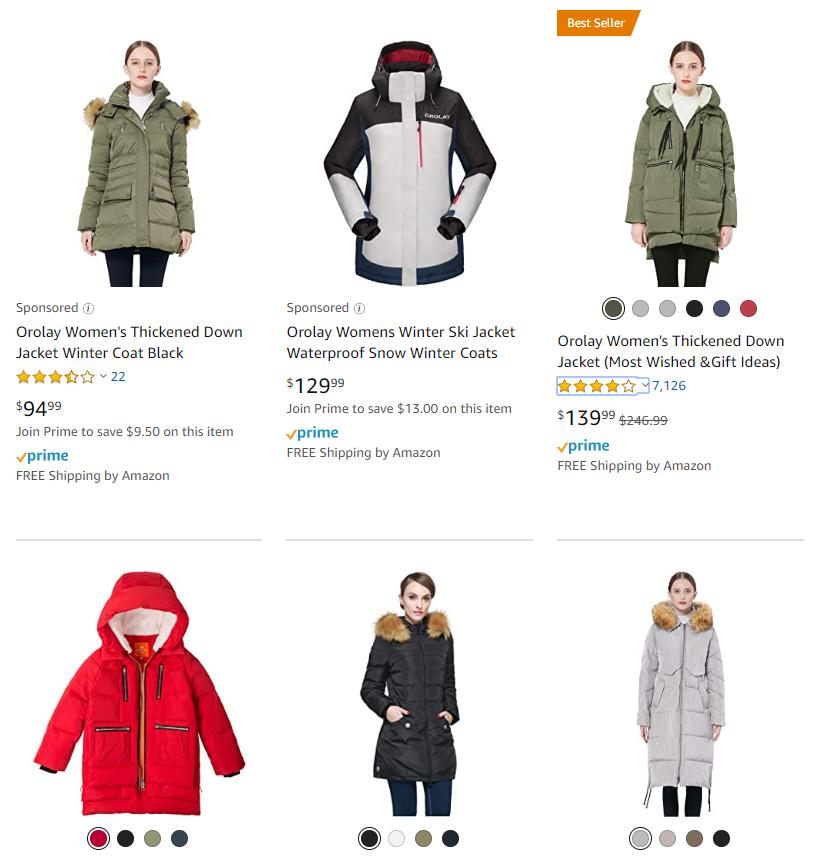 亚马逊绿色羽绒服卖点 (国产羽绒服封顶亚马逊)