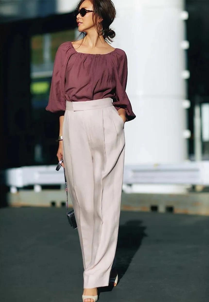 35-45岁女性随性穿搭夏天,时尚穿搭70后女人别穿太单调