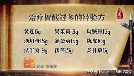 【农广天地】太愁人的老胃病，本篇内容有秘方哦