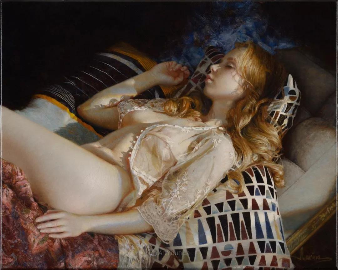 俄罗斯的女画家画的唯美油画,俄罗斯女画家油画视频