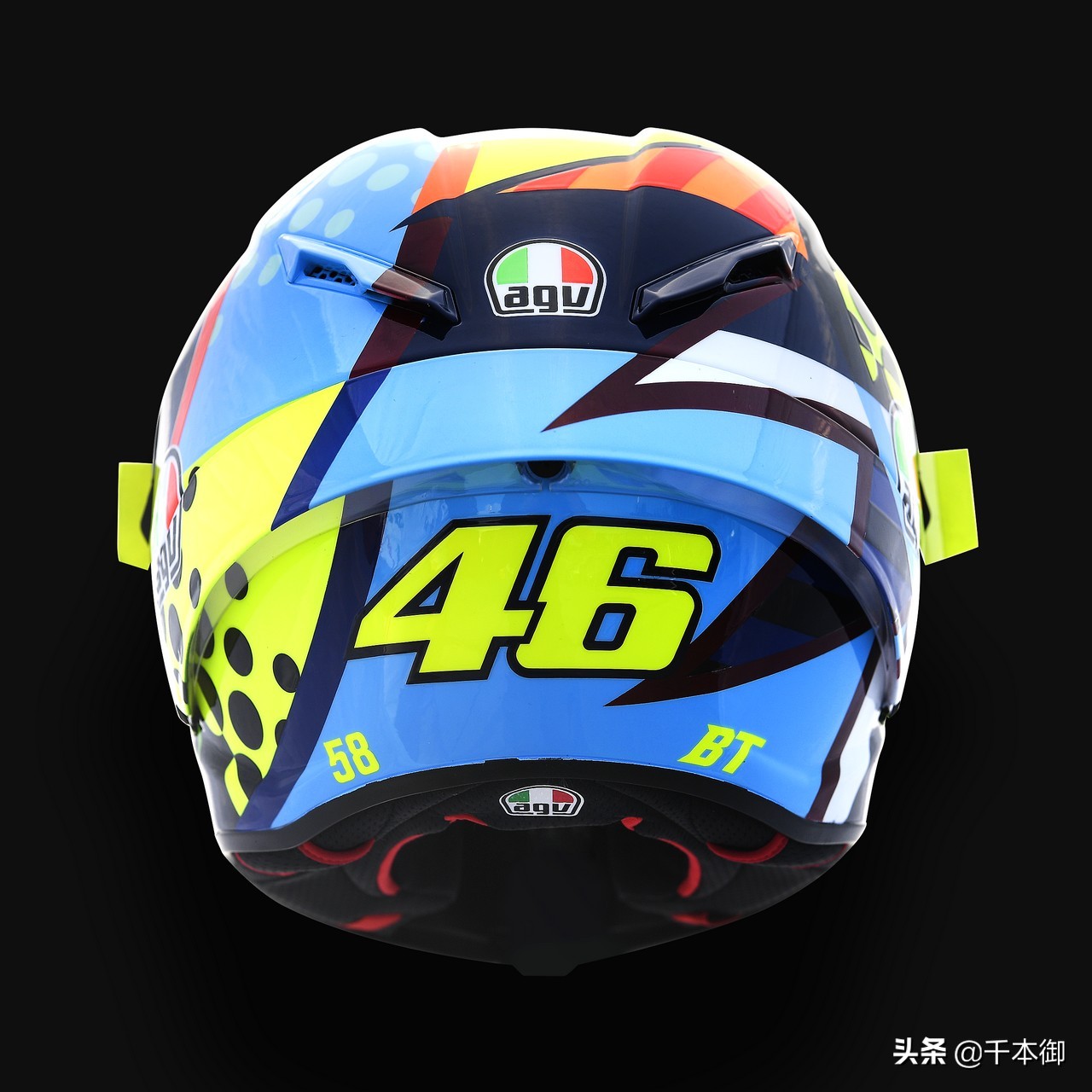 agv头盔pista冰蓝推荐,agv头盔pista彩虹一号