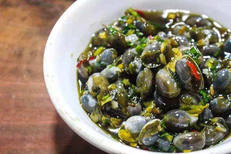 潮汕生腌生猛海鲜,潮汕生腌海鲜一口吃完