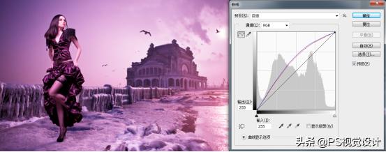 ps的曲线调色在哪里,ps调色曲线呈s型吗