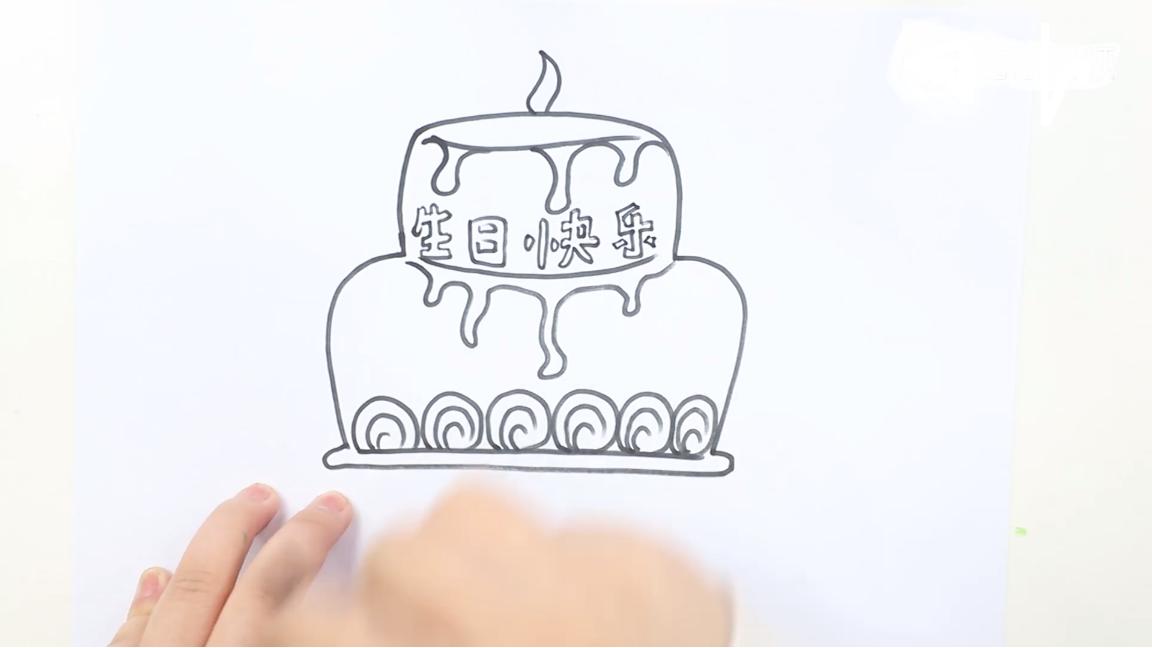 生日贺卡简笔画怎么做,生日贺卡简笔画怎么画