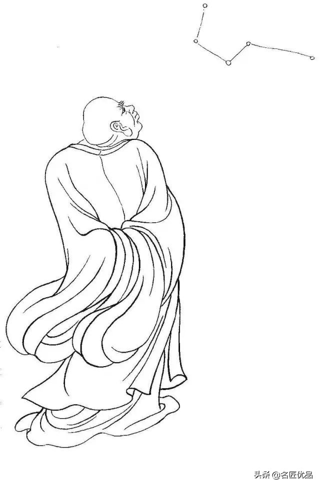 降龙罗汉白描图高清图片,降龙伏虎罗汉图白描